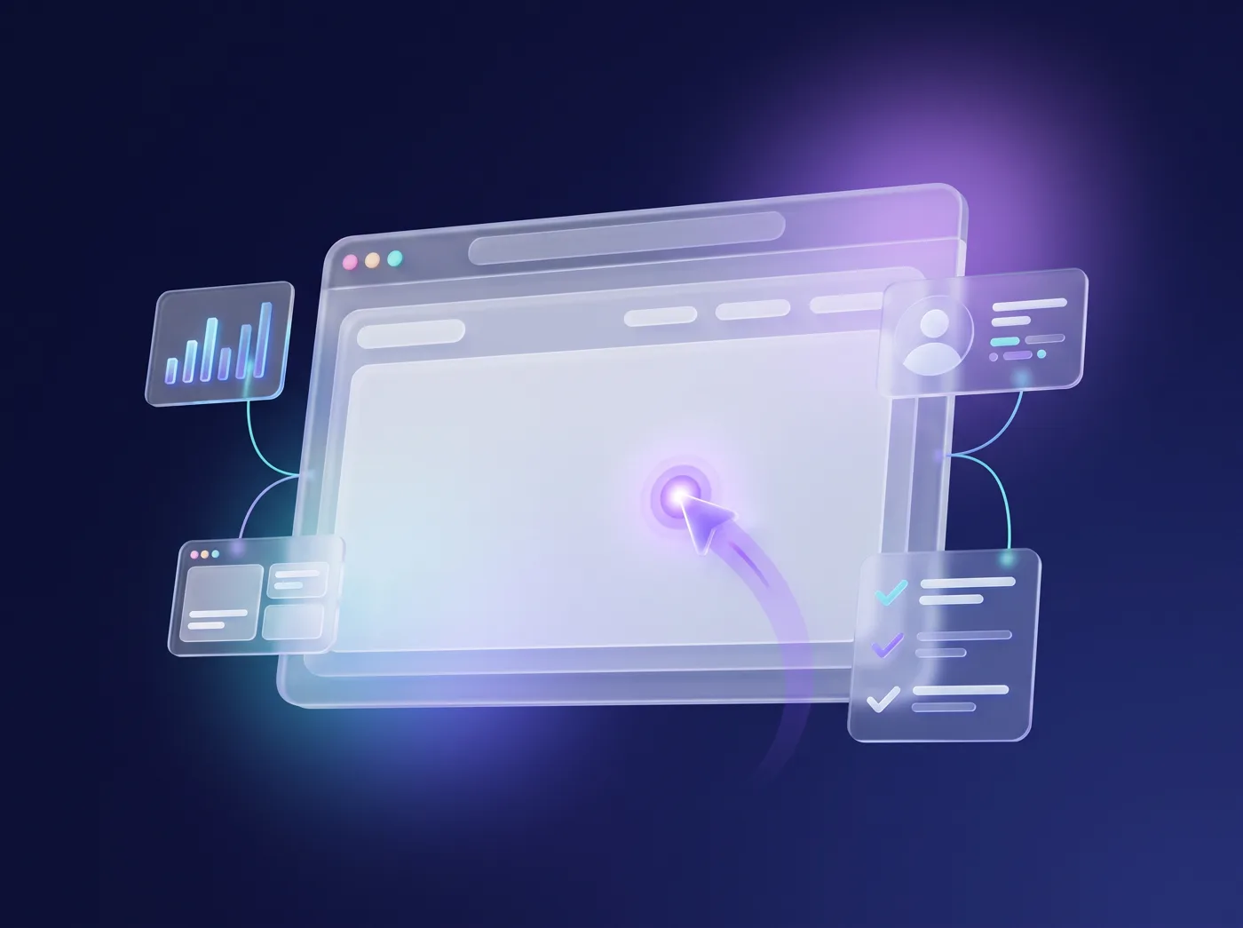 An AI agent browsing the web and collecting research